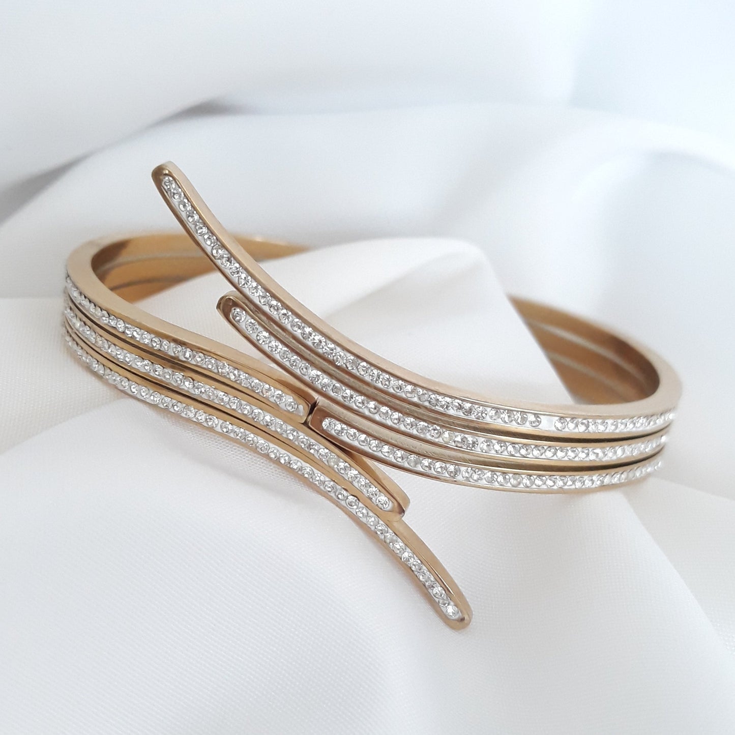 Bracelet argenté Lierre