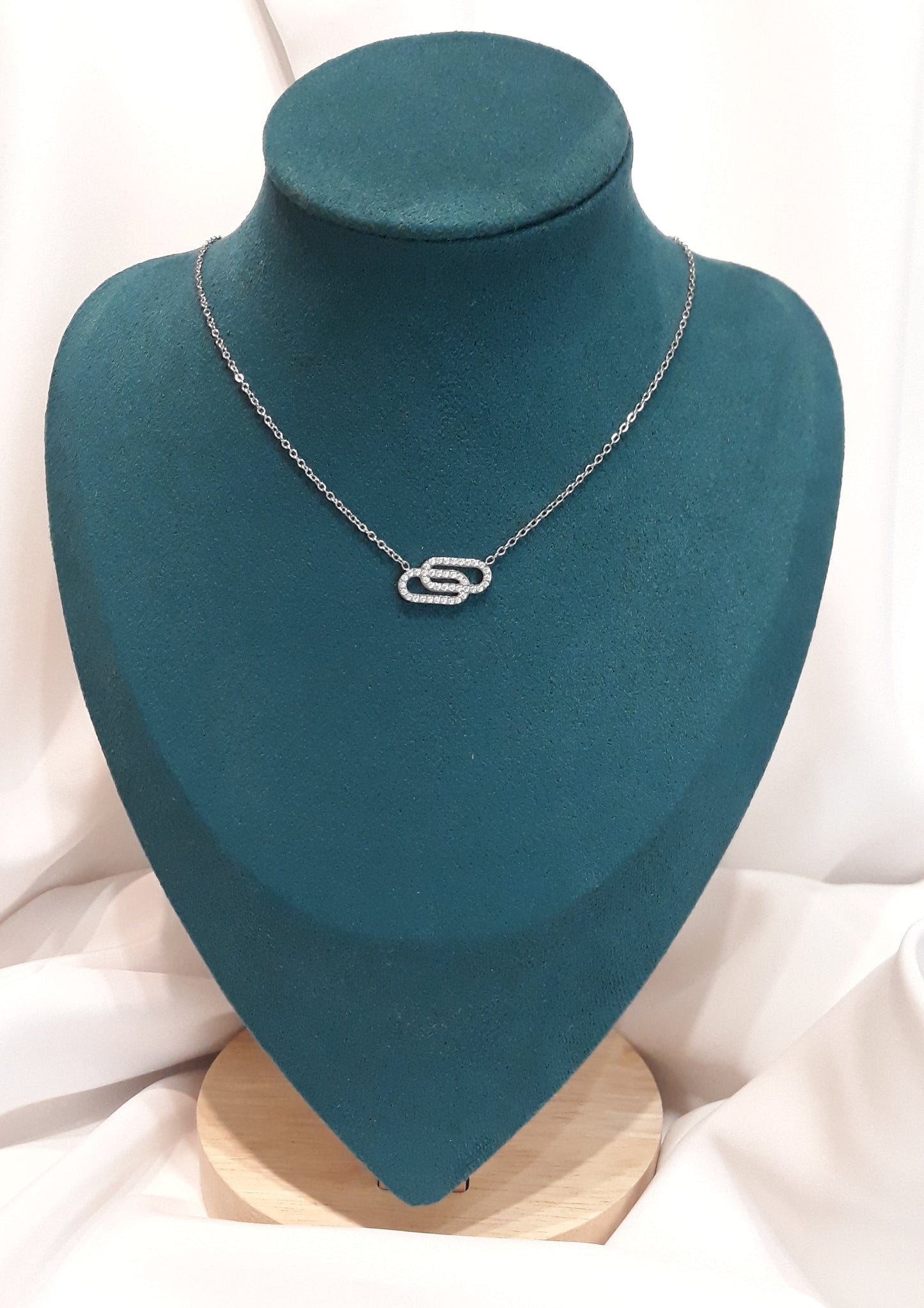 Collier argenté Vipérine