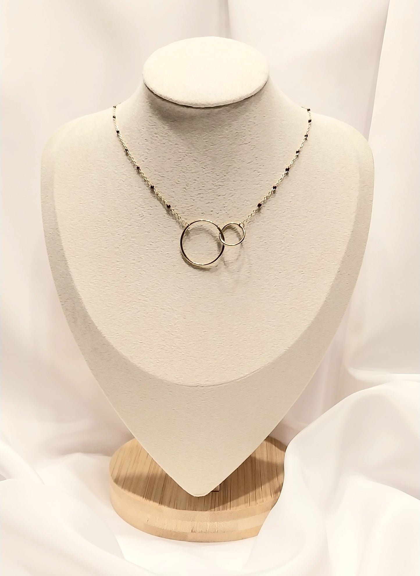 Collier doré Lin Rouge