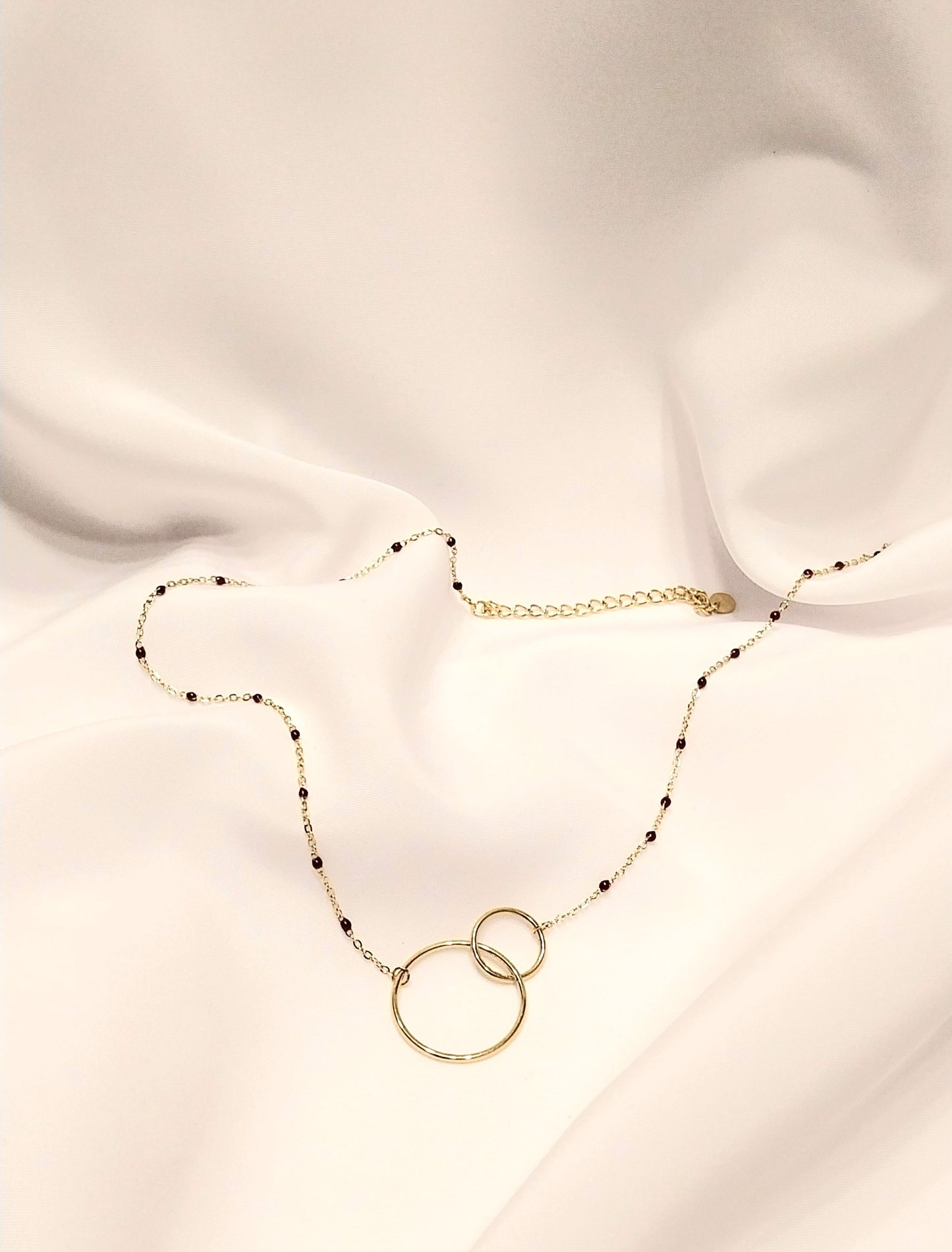 Collier doré Lin Rouge