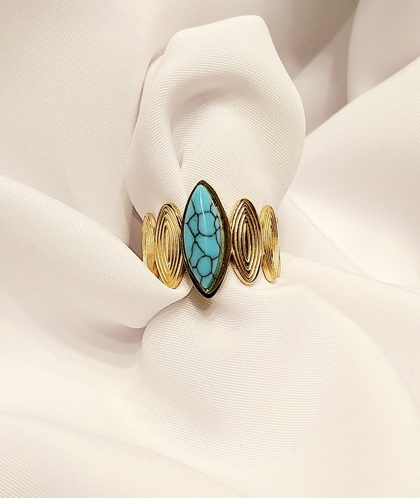 Bague dorée Aster