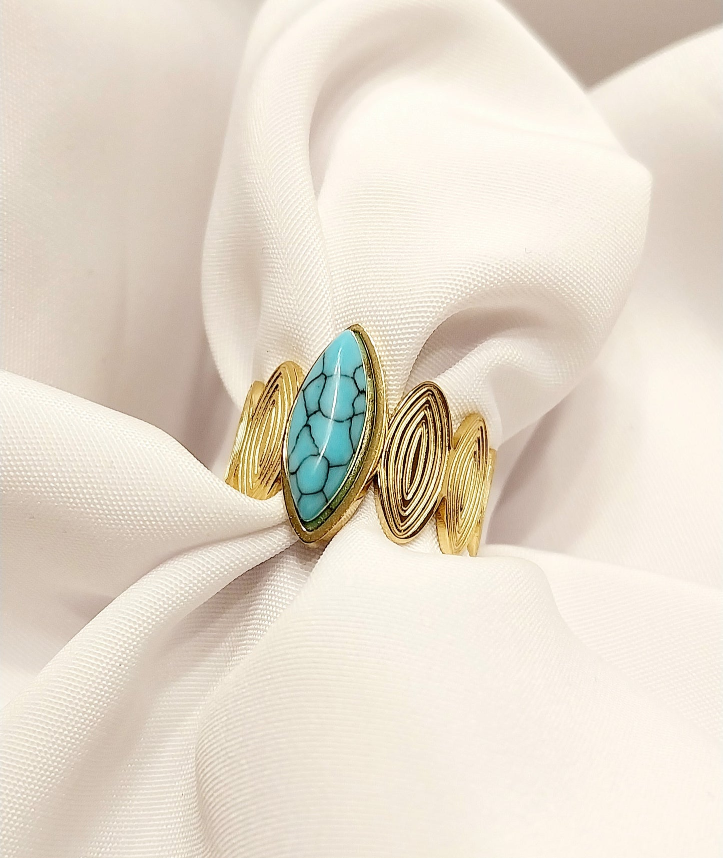 Bague dorée Aster