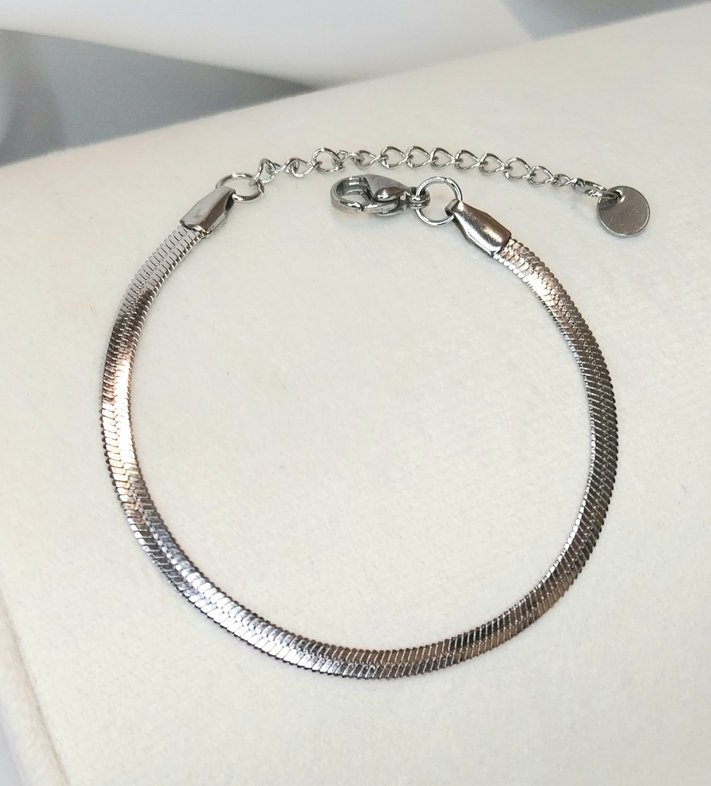 Bracelet argenté Camélia