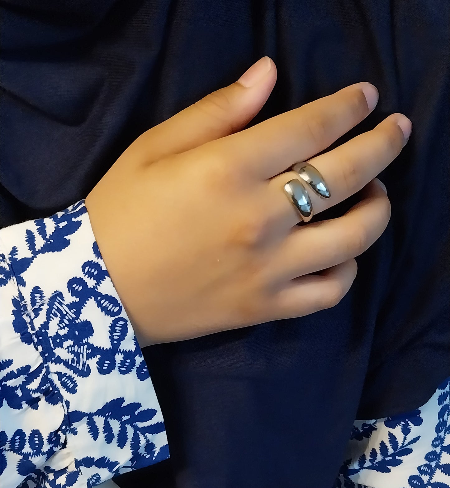 Bague argentée Capucine