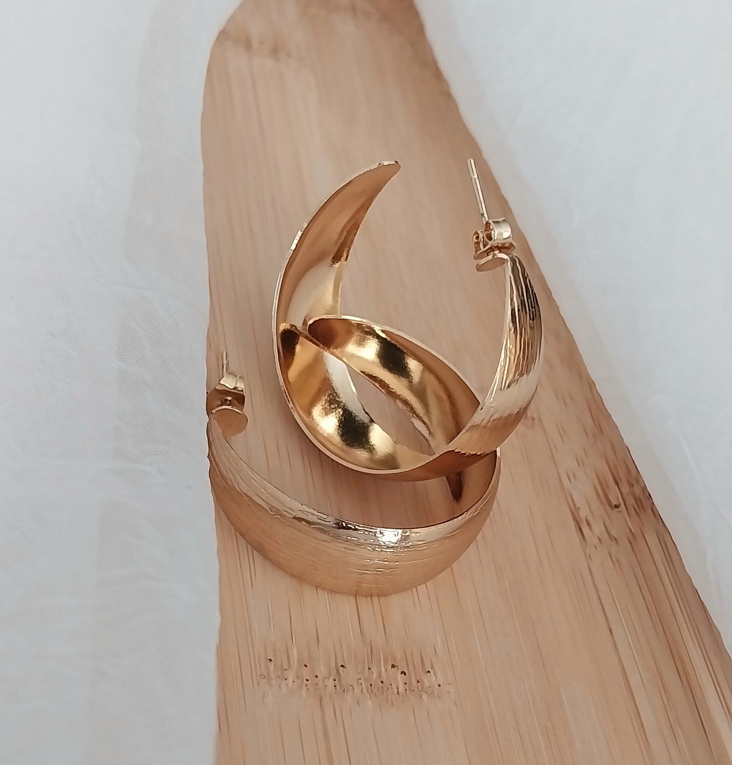 Boucles d'oreilles dorées Ursinia