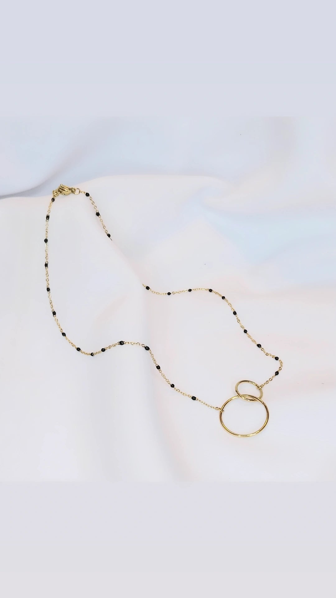 Collier doré Pois de Senteur