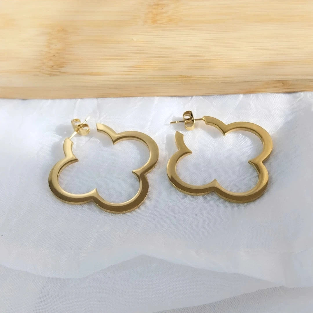 Boucles d'oreilles dorées Angélique