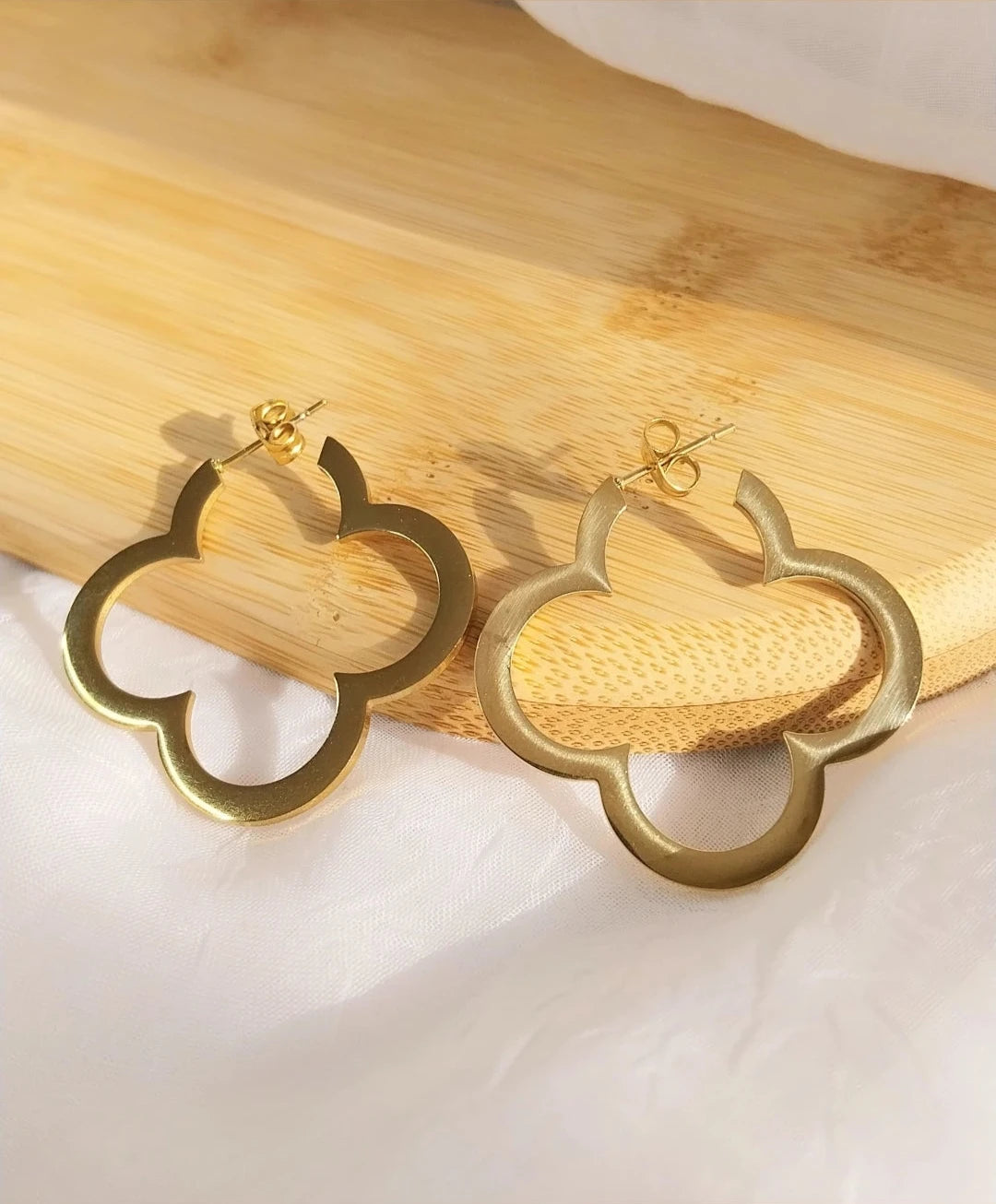 Boucles d'oreilles dorées Angélique
