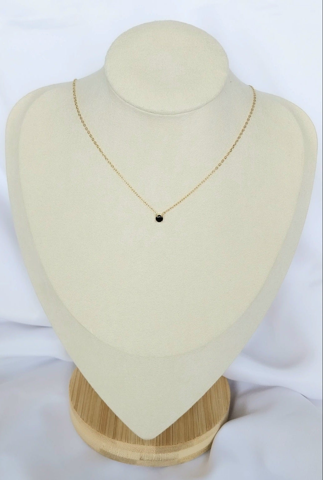 Collier doré Pétunia Black Ray