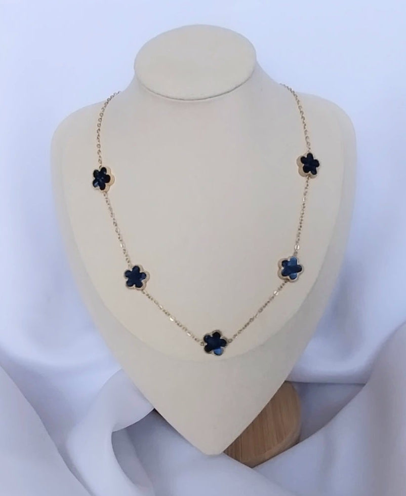 Collier doré l'Iris de Sibérie