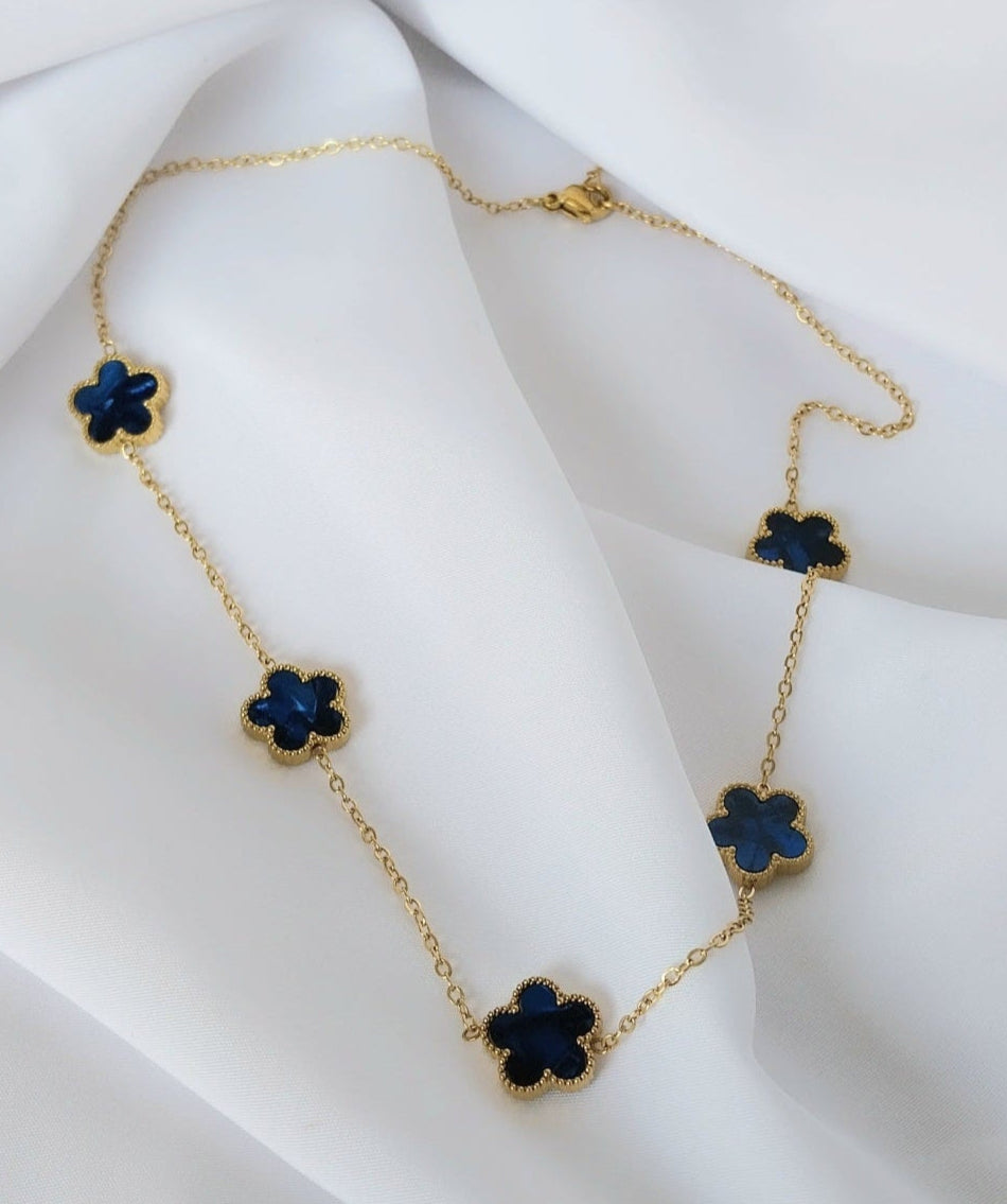 Collier doré l'Iris de Sibérie