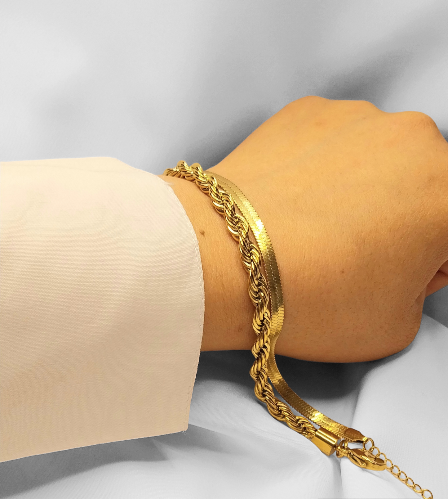 Bracelet doré Camélia