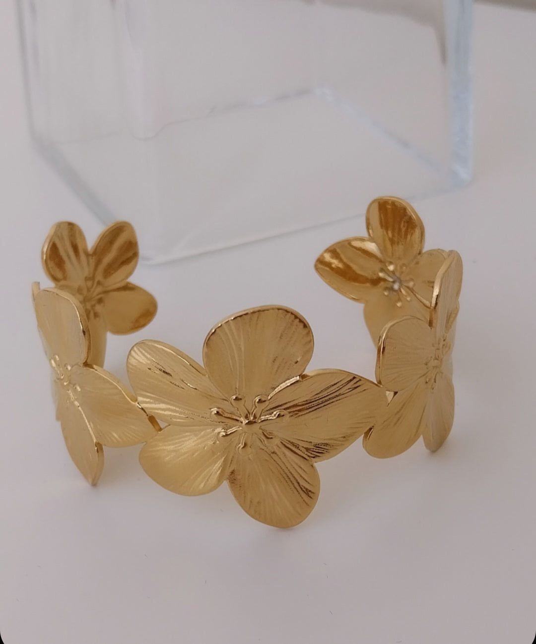 Bracelet doré Fleur de Vanille