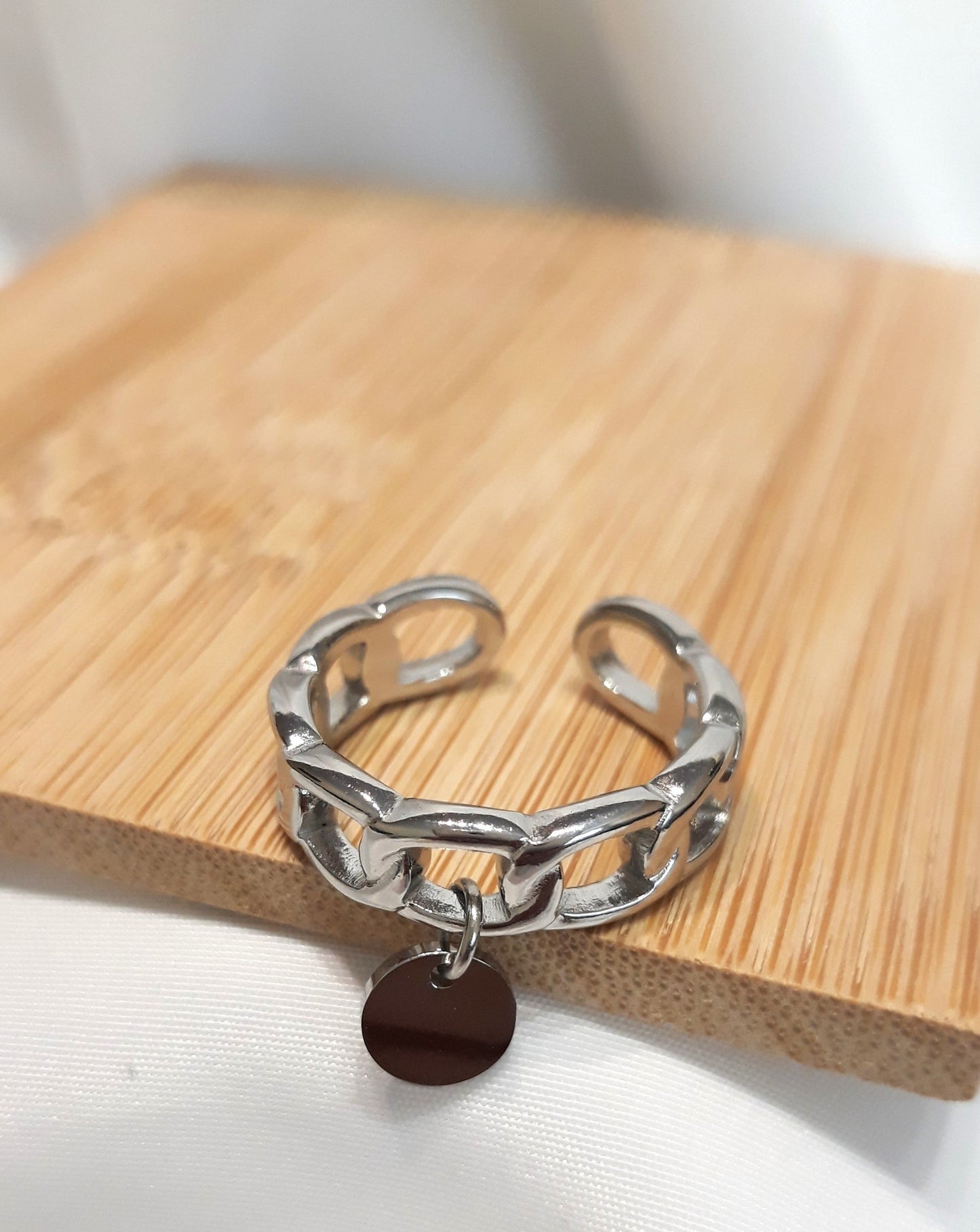 Bague argentée Nao