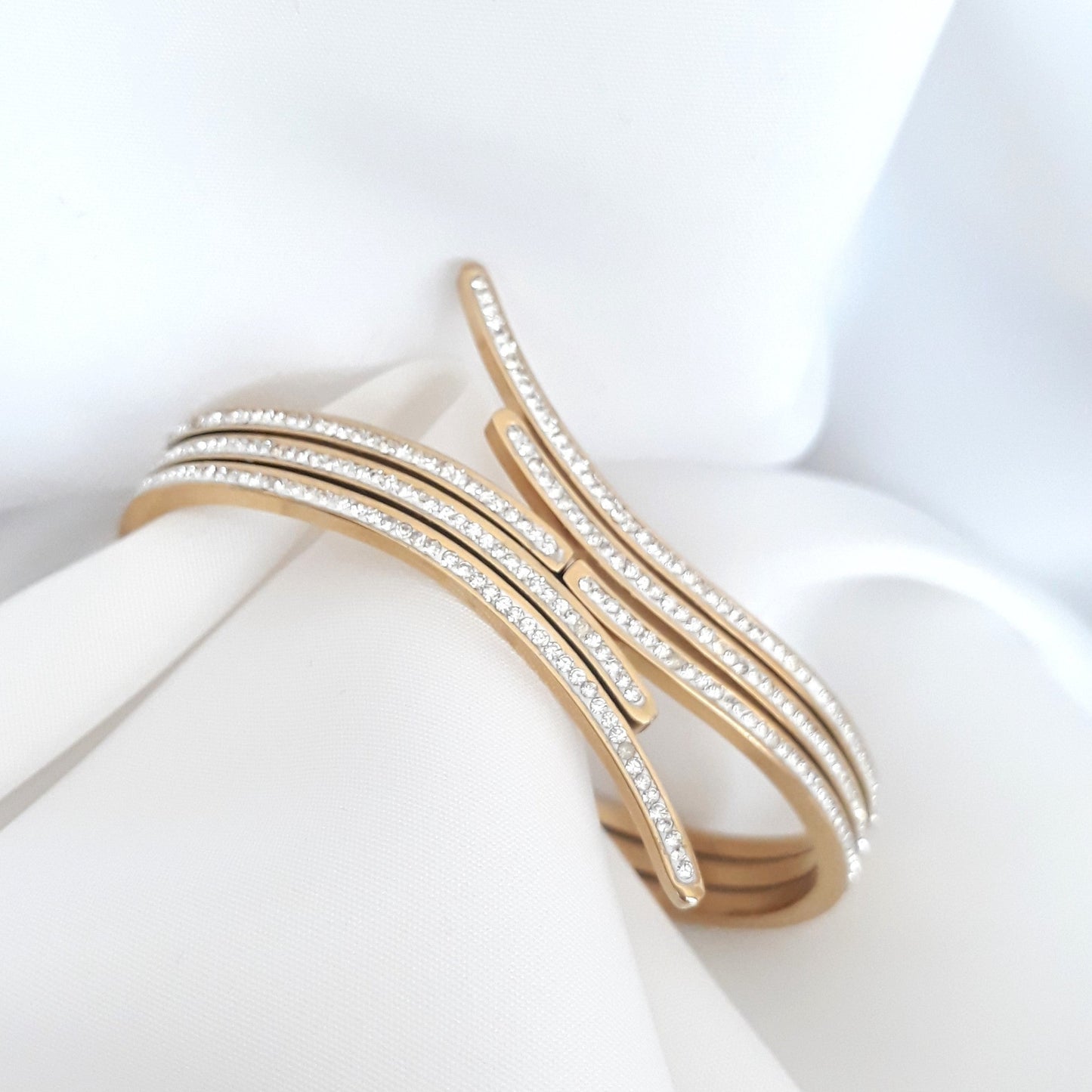Bracelet doré Lierre