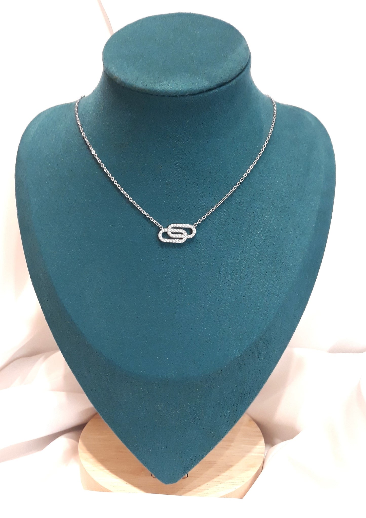 Collier argenté Vipérine