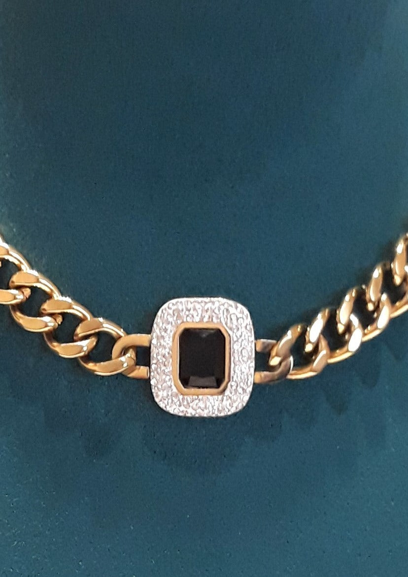Collier doré Black Barlow