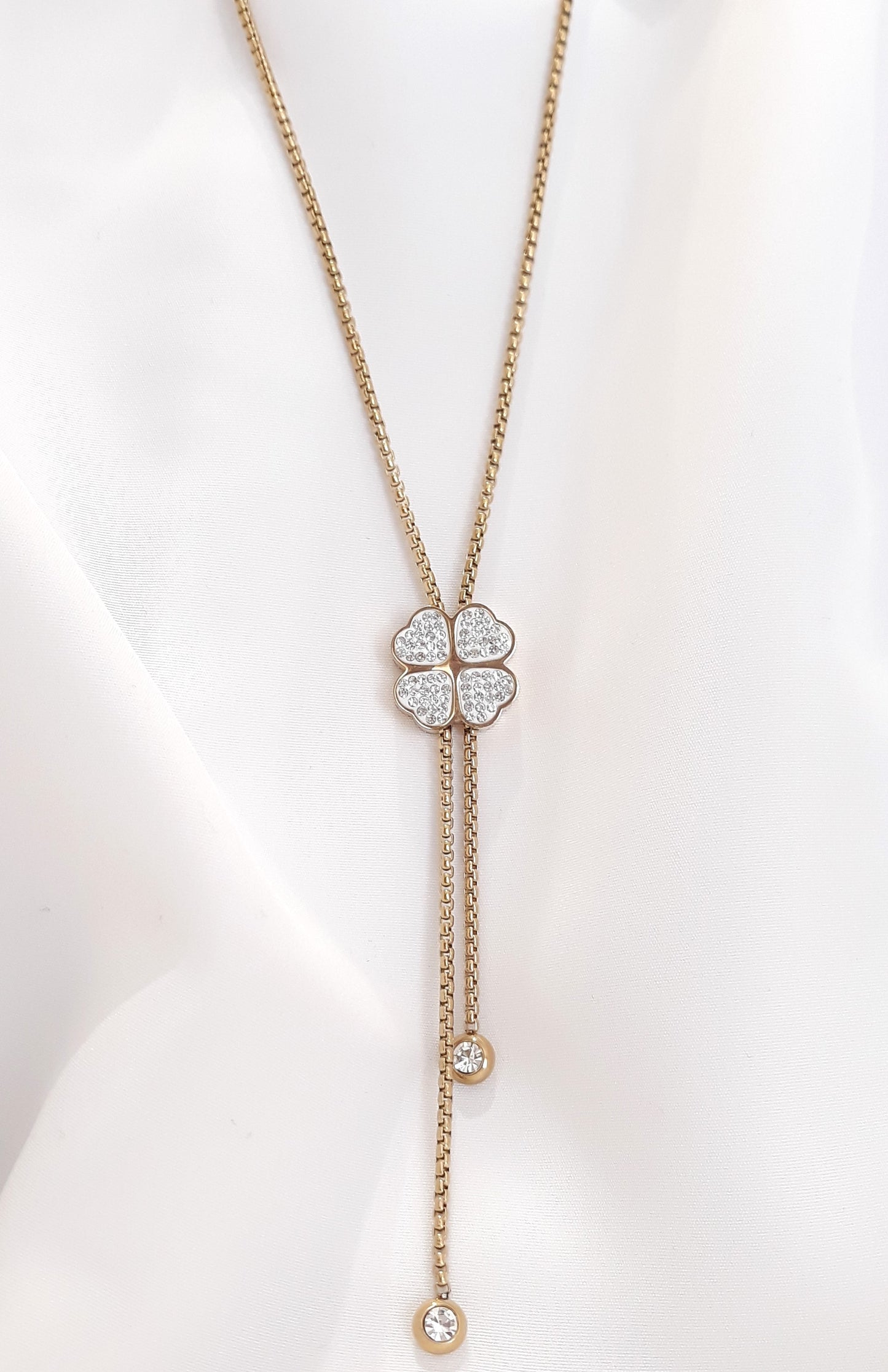 Collier doré Trèfle