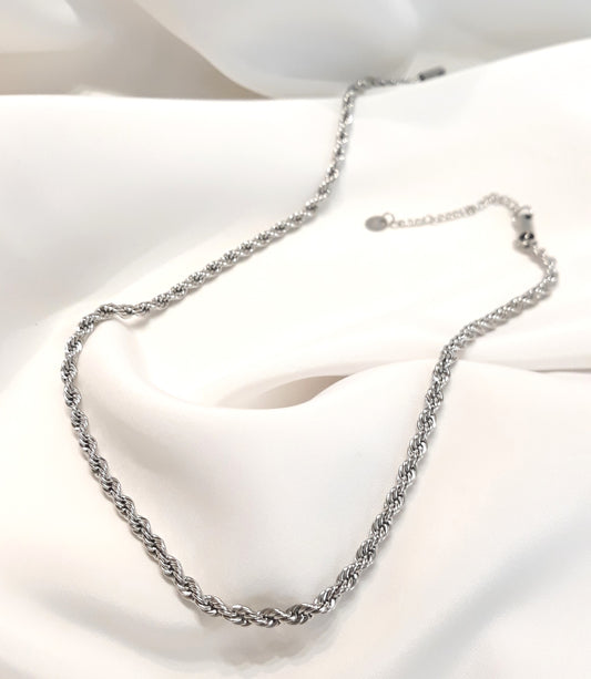 Collier argenté Plumbago