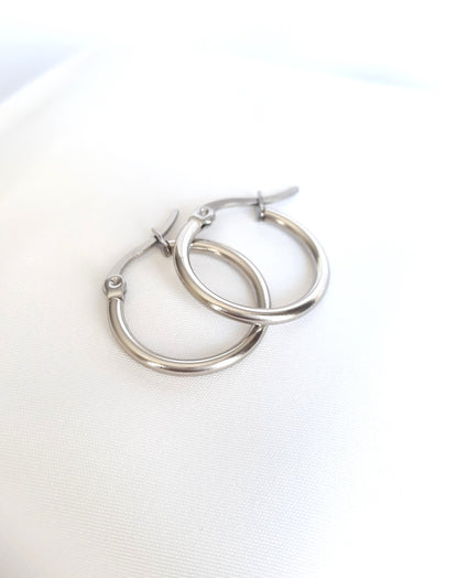 Boucles d'oreilles argentées Nérine