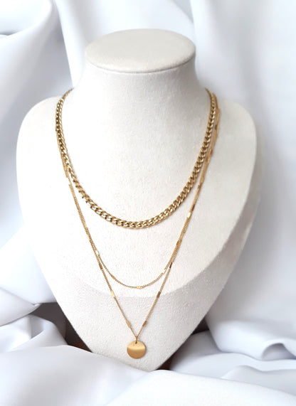 Collier doré Cosmos