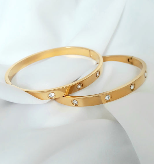 Bracelet doré Lobélia