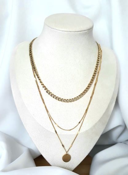 Collier doré Cosmos
