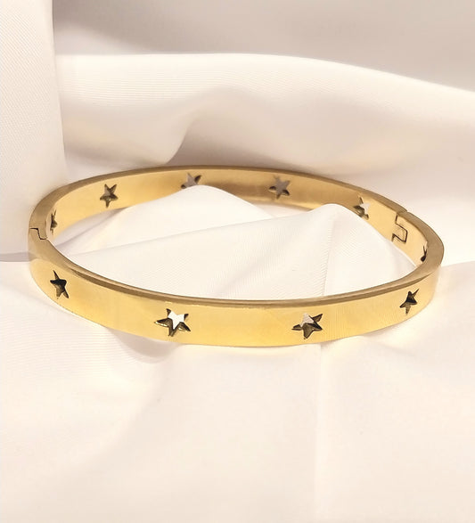 Bracelet doré Étoile de Noël