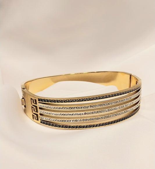 Bracelet doré  L'Iris noir