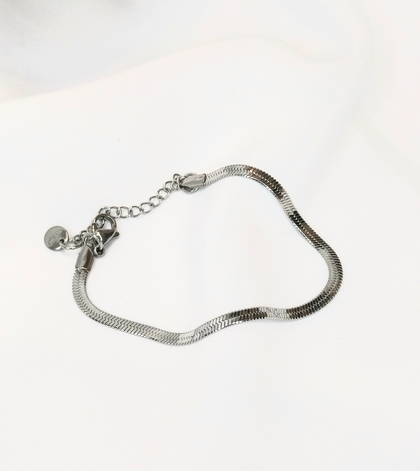 Bracelet argenté Camélia