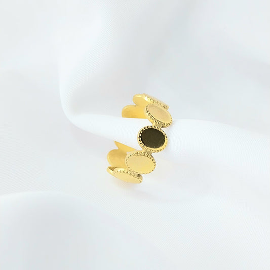 Bague dorée Amaryllis