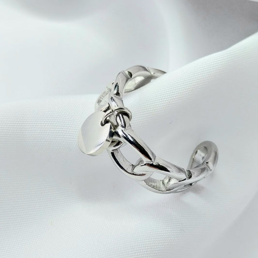 Bague argentée Nao