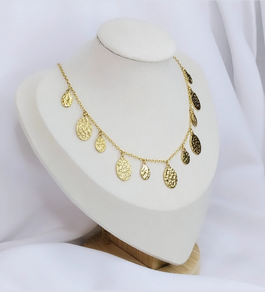 Collier doré Goutte de Galanthus