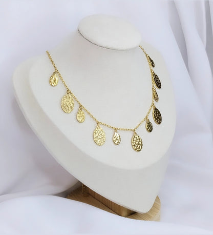 Collier doré Goutte de Galanthus