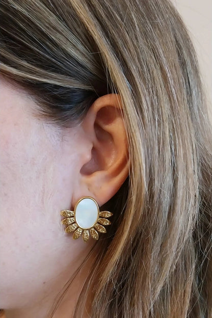 Boucles d'oreilles dorées Anthéa