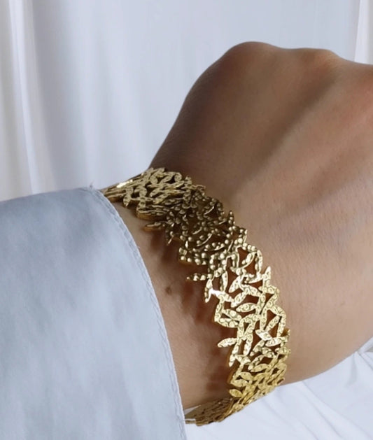 Bracelet doré Réséda