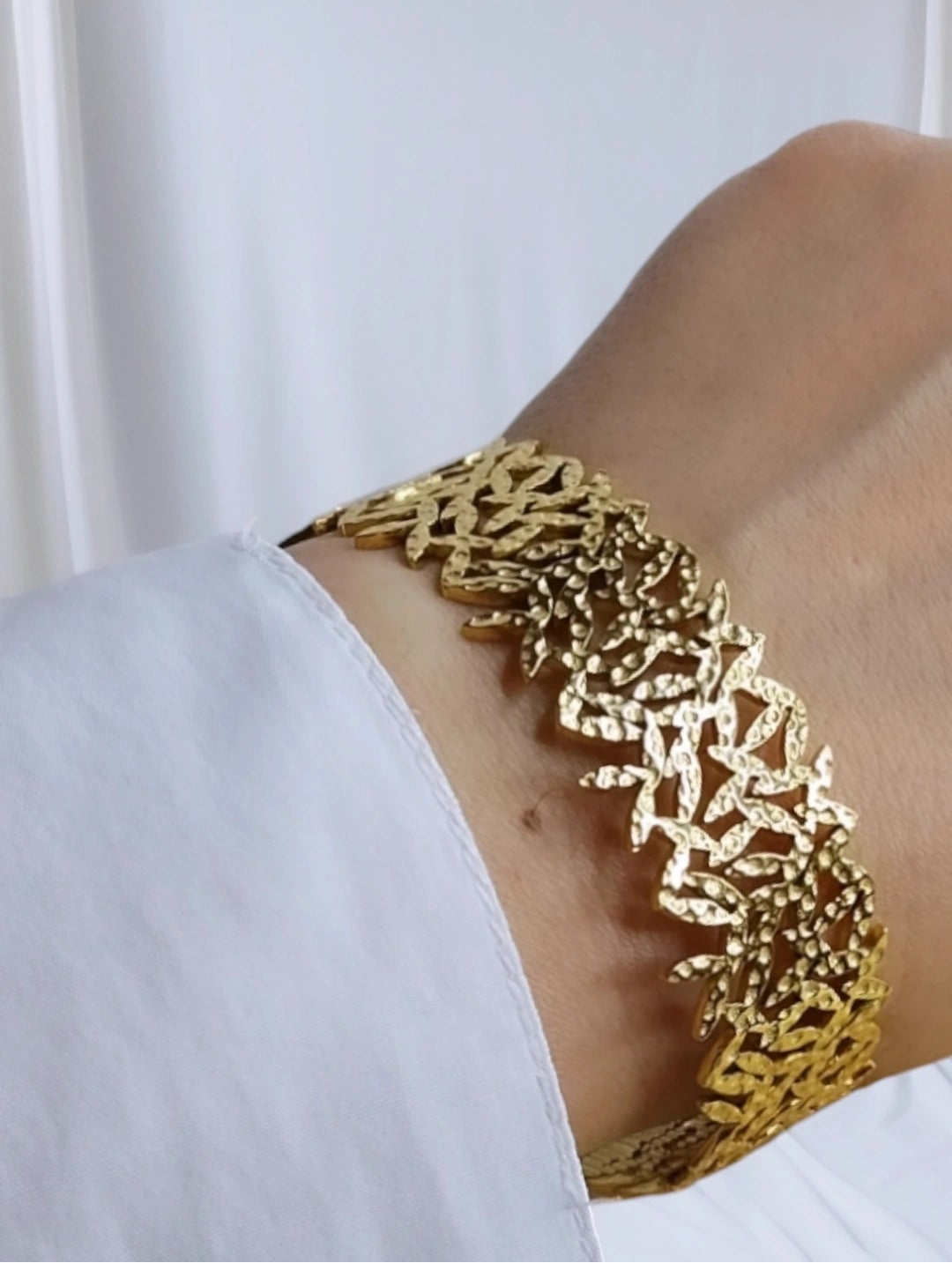 Bracelet doré Réséda
