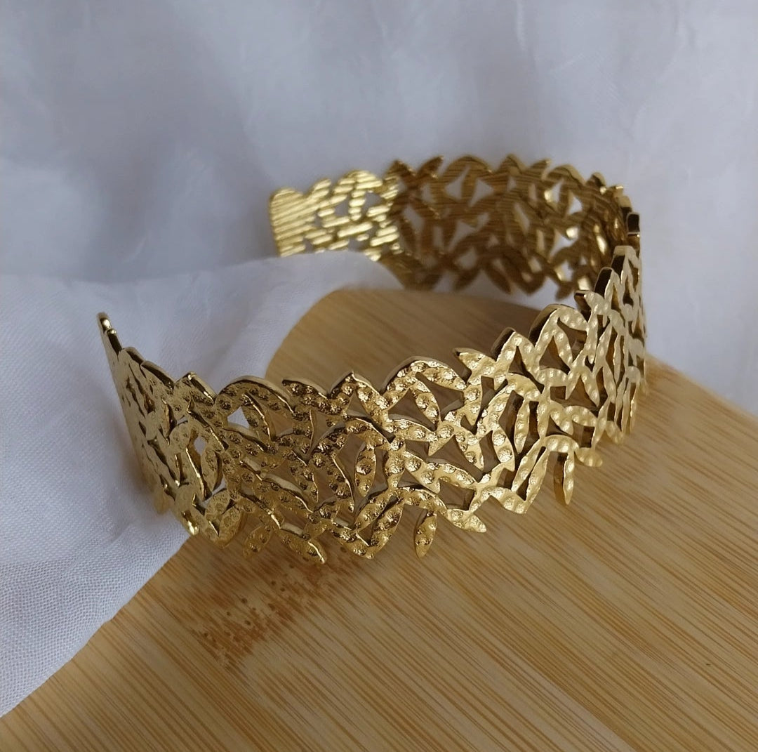 Bracelet doré Réséda