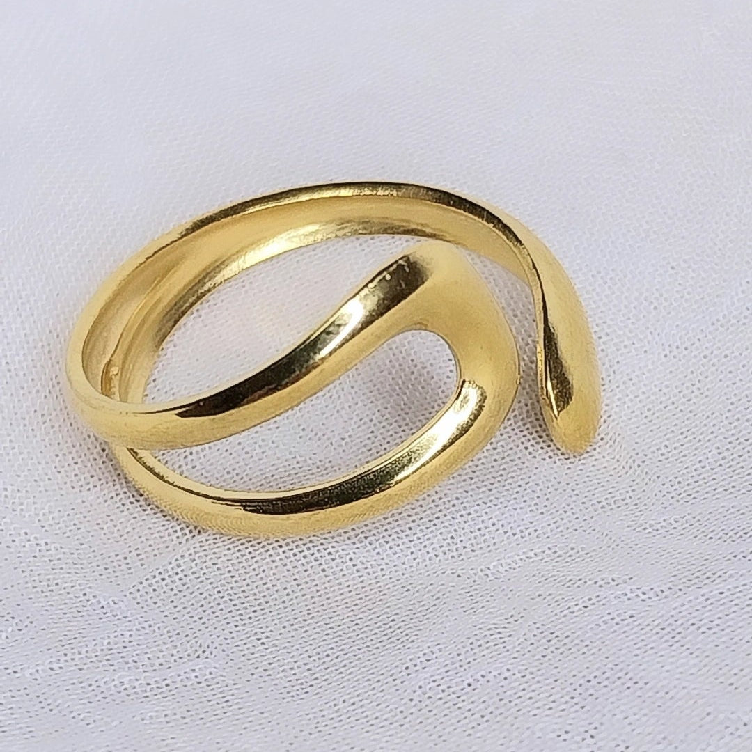 Bague dorée Lamier