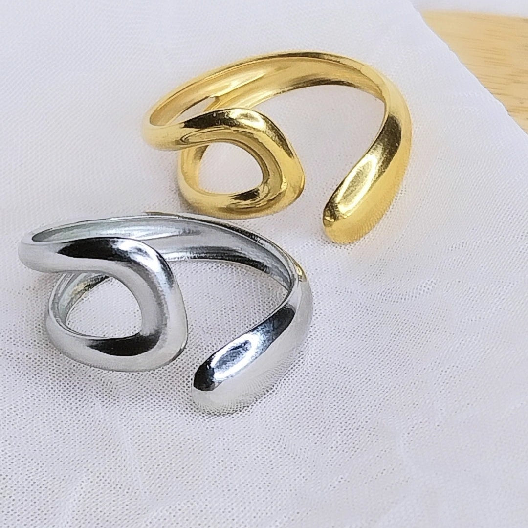 Bague dorée Lamier