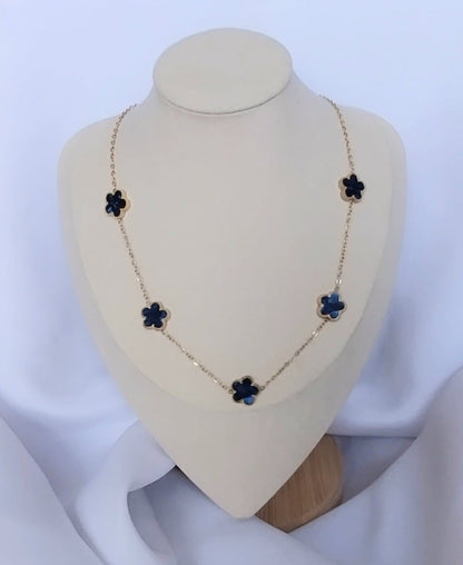 Collier doré  l'Iris de Sibérie
