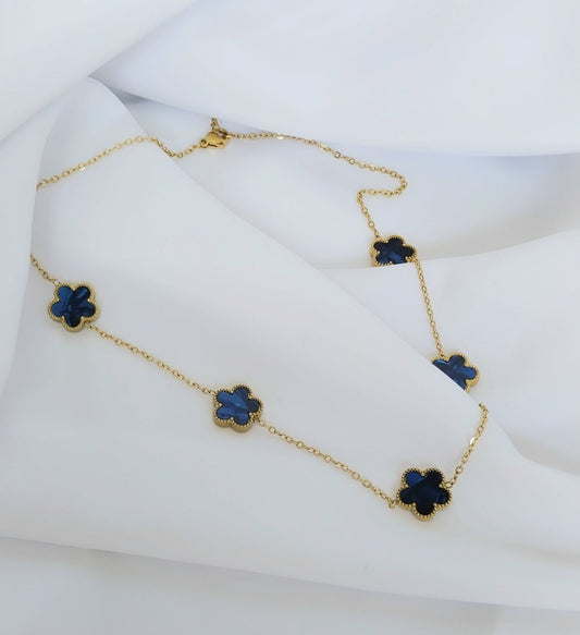 Collier doré  l'Iris de Sibérie