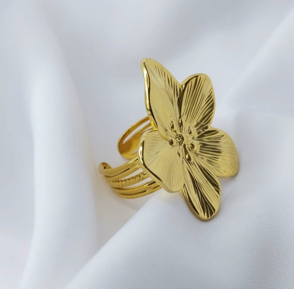 Bague dorée Wedelia