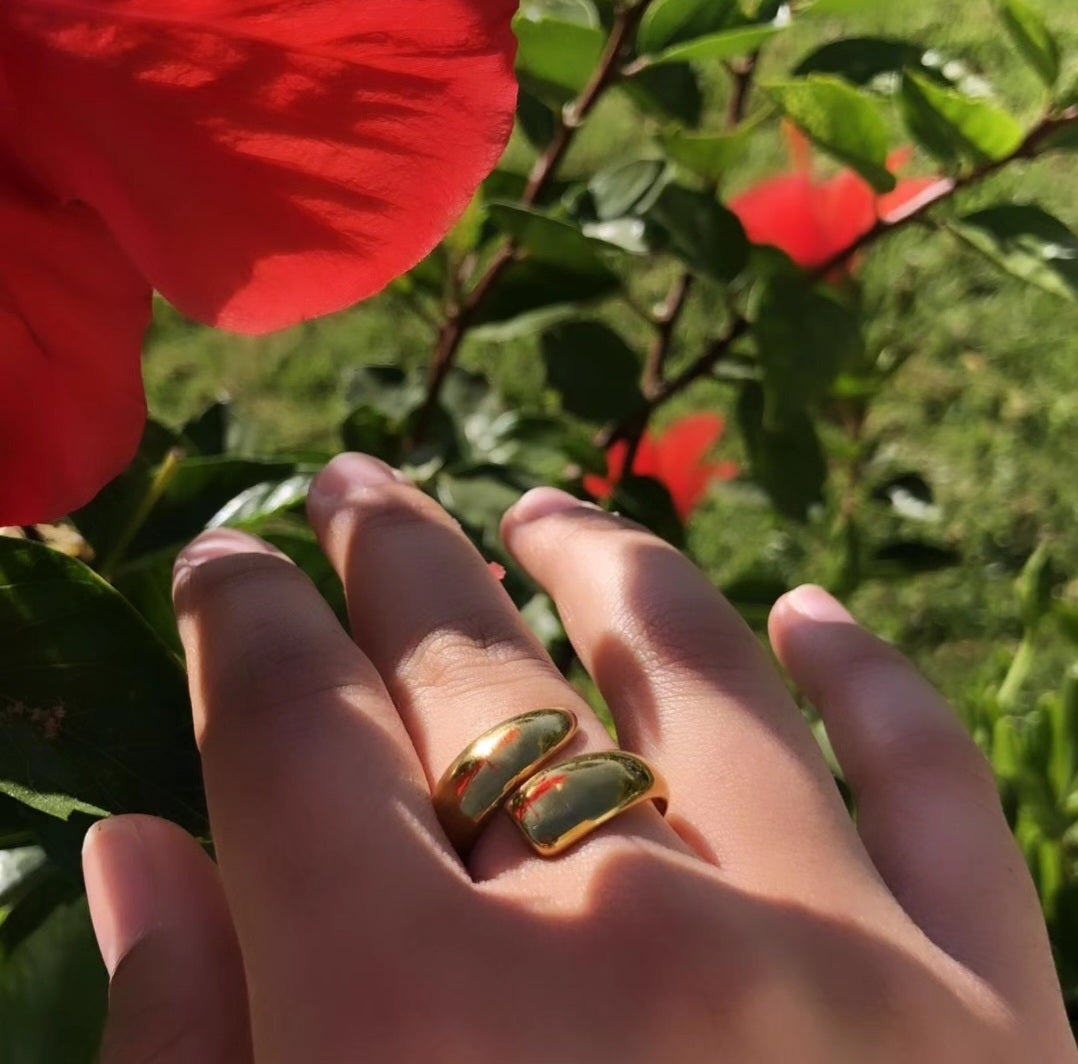 Bague dorée Capucine