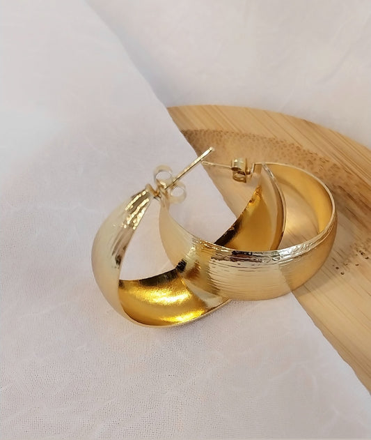 Boucles d'oreilles dorées Ursinia
