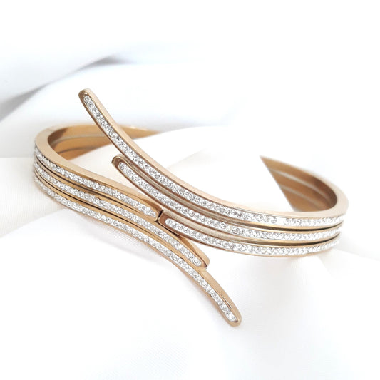 Bracelet doré Lierre