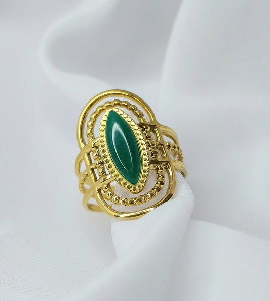 Bague Dorée Magnolia