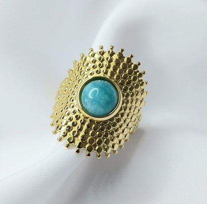 Bague Dorée Delphinium