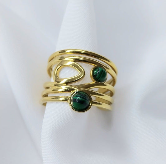 Bague Dorée Hellebore