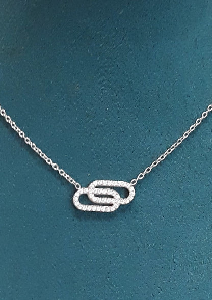 Collier argenté Vipérine